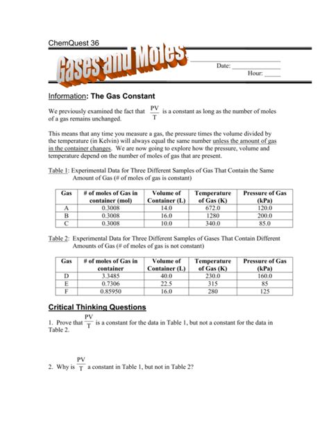 Full Download Chemquest 36 Gases And Moles Answers 