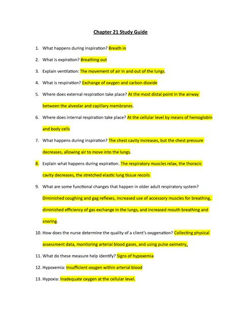 chemsitry ch 21 answers study guide