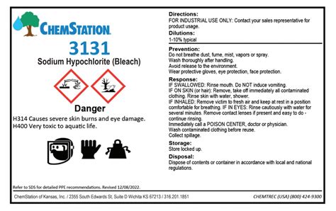 chemstation msds sheets