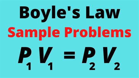 Chemteam Boyle X27 S Law Problems 1 15 Boyle S Law Worksheet Answers - Boyle's Law Worksheet Answers