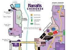 cherokee casino map