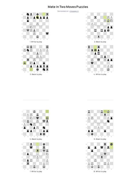 Chess Puzzles With Solutions
