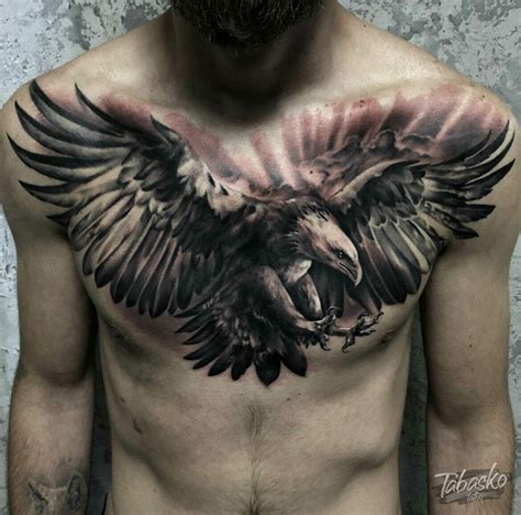chest tattoo eagle