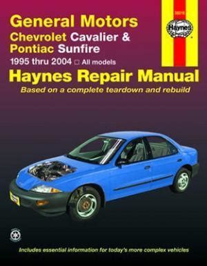Read Online Chevrolet Cavalier Pontiac Sunfire Repair Manual 
