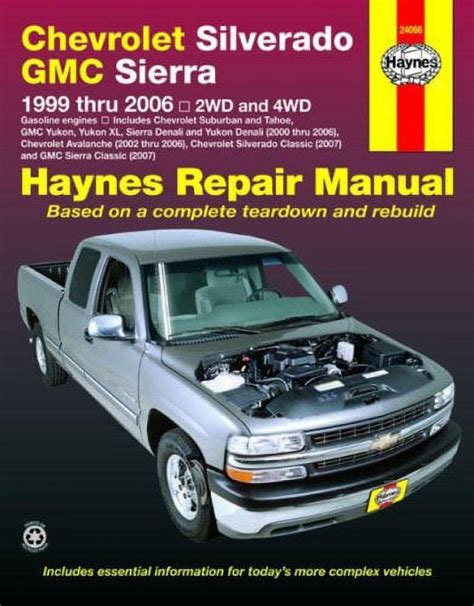 Read Chevrolet Silverado Gmc Sierra 1999 Thru 2005 2Wd And 4Wd Haynes Repair Manual By Kibler Jeff Haynes Johnfebruary 17 2006 Paperback 