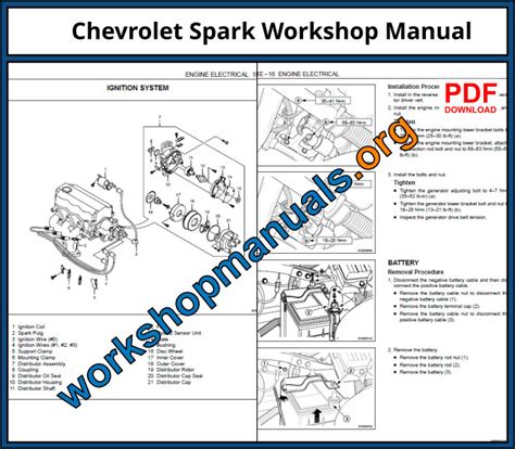 Read Online Chevrolet Spark Workshop Manual 