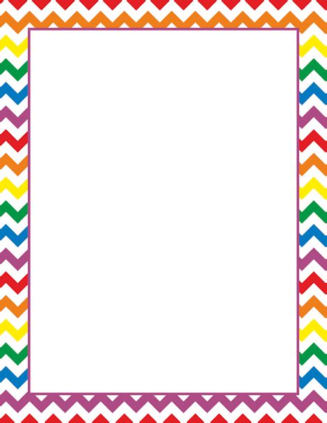 chevron border template for word