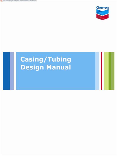 Chevron Casing Design Manual