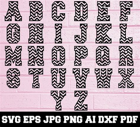 chevron font