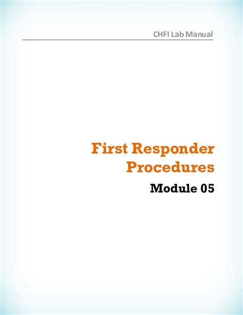 Chfi V8 Lab Manual