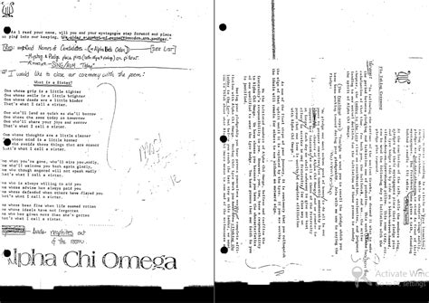 Chi Omega Ritual