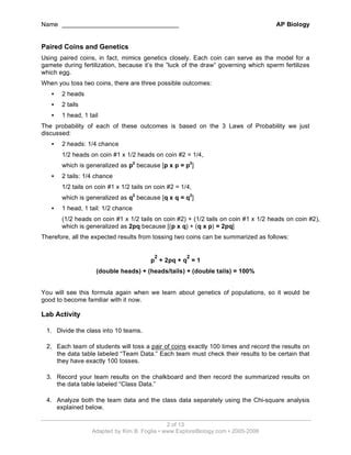 Full Download Chi Square Analysis Lab Foglia 