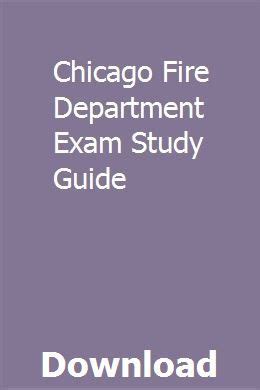 Chicago Fire Department Exam Study Guide