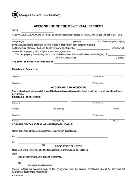 Chicago Title Land Trust Forms