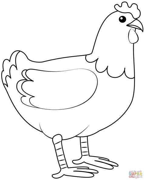 Chicken Coloring Pages 100 Free Printables I Heart Chicken Pictures To Color - Chicken Pictures To Color