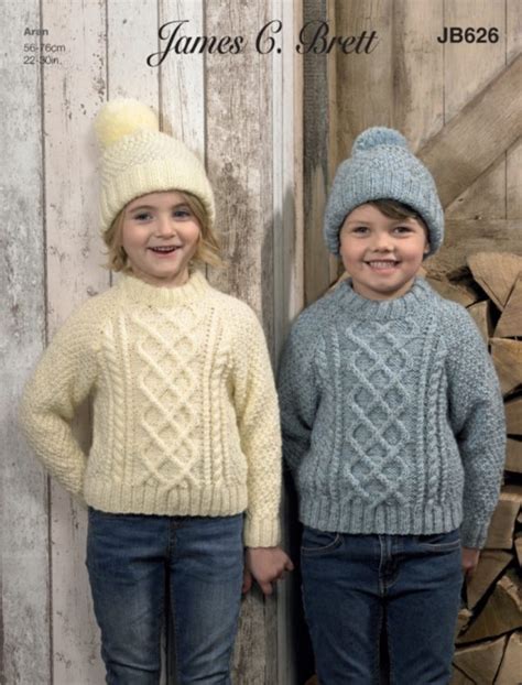 Child S Aran Pullover Knitting Warehouse