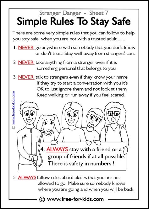 Child Safety Worksheets Keep Your Child Safe Org Playground Safety Worksheet - Playground Safety Worksheet