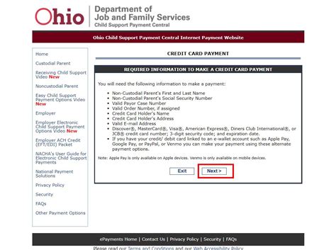 child support ohio