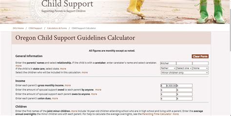 child support oregon