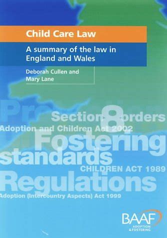 Download Child Care Law A Summary Of The Law In England And Wales 