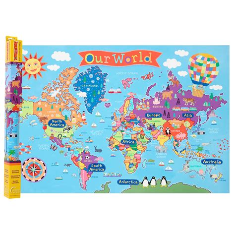 Children S Wall Map Of The United Kingdom And Irelan
