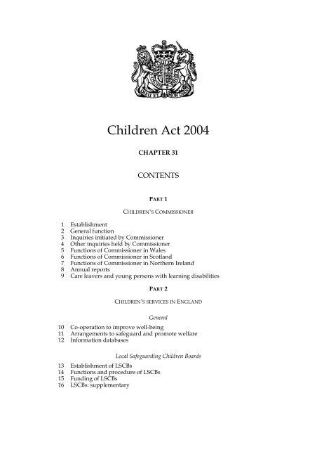 Download Children Act 2004 