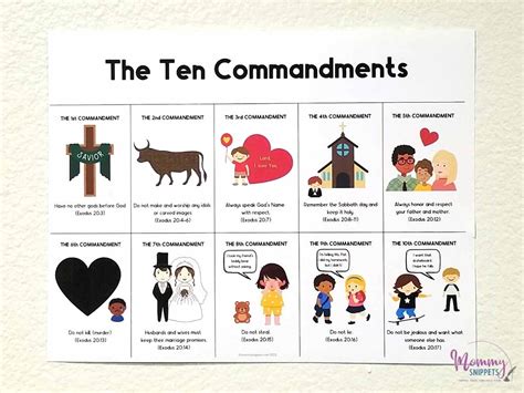 Children's 10 Commandments