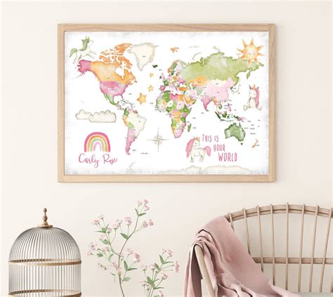 Children’s Wall Map Of The United Kingdom And Ireland