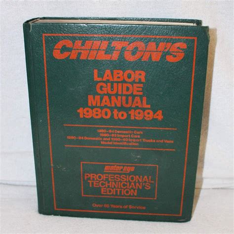 Full Download Chilton Labor Guide Free Download 