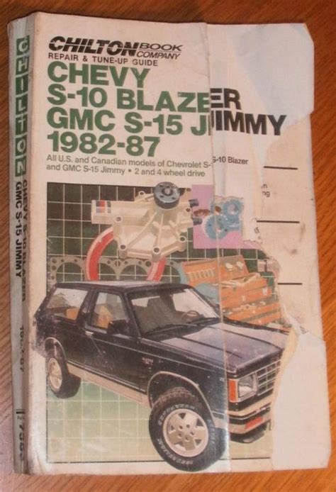 Read Chilton Manual Chevrolet Blazer 198 