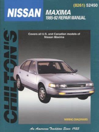 Read Chilton S Nissan Maxima 1985 92 Repair Manual 
