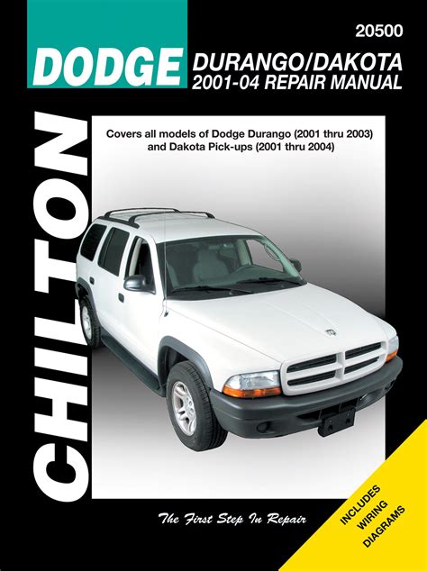 Full Download Chiltons Dodge Durango Dakota 2001 03 Repair Manual Pdf 