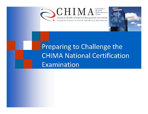 chima national challenge exam