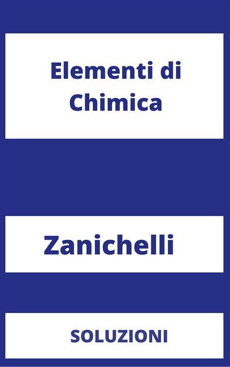 Chimica Zanichelli