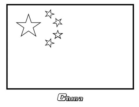 China Flag Coloring Page Download Print Or Color Chinese Flag Coloring Page - Chinese Flag Coloring Page