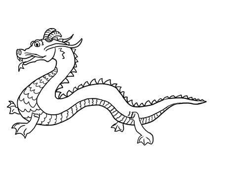 Chinese Dragon Coloring Pages Coloringall Chinese Dragon Colouring Sheet - Chinese Dragon Colouring Sheet
