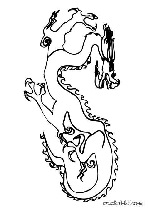 Chinese Dragon Coloring Pages Hellokids Com Chinese Dragon Coloring Sheet - Chinese Dragon Coloring Sheet