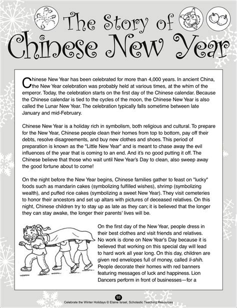Chinese New Year Essay El Mito De Gea Chinese New Year Writing - Chinese New Year Writing
