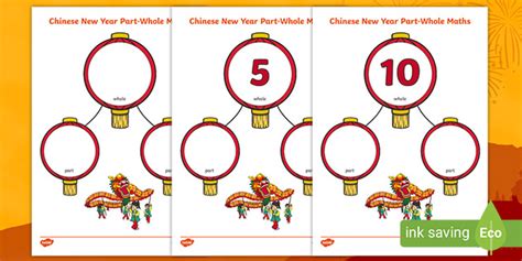 Chinese New Year Part Whole Maths Activities Twinkl Chinese New Year Maths - Chinese New Year Maths