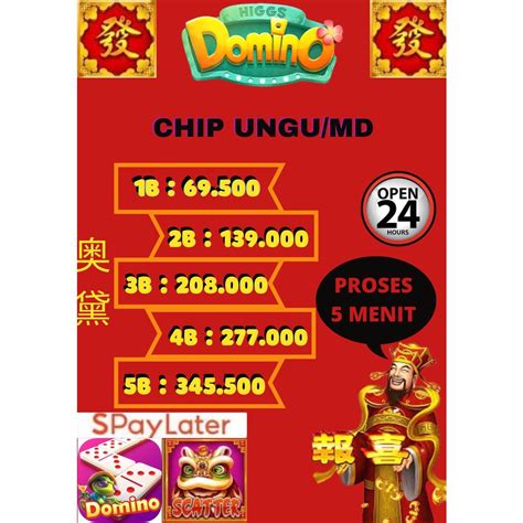 CHIP DOMINO SHOPEE 🈵 Top Up Higgs Domino Termurah