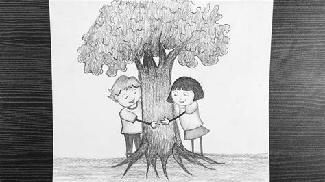 Chipko Movement Drawing