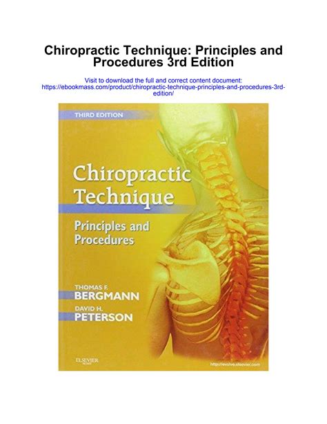 chiropractic technique principles and procedures 3e