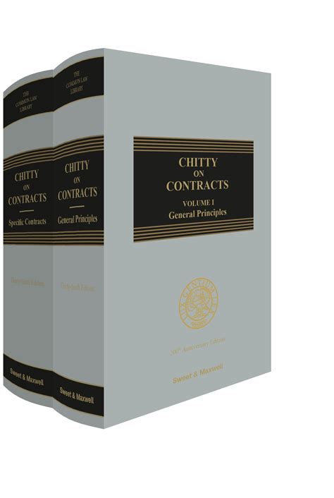 chitty on contracts volume 1 general principles by sweet maxwell