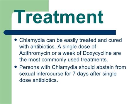chlamydia single dose treatment how long