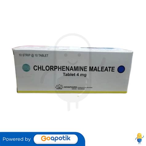 chlorphenamine maleate 4mg obat apa