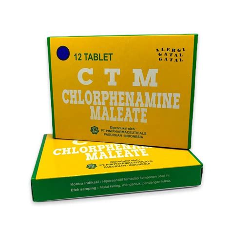chlorpheniramine maleate 4 mg obat apa