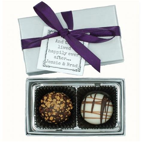 Chocolate Truffle Favors Personalized