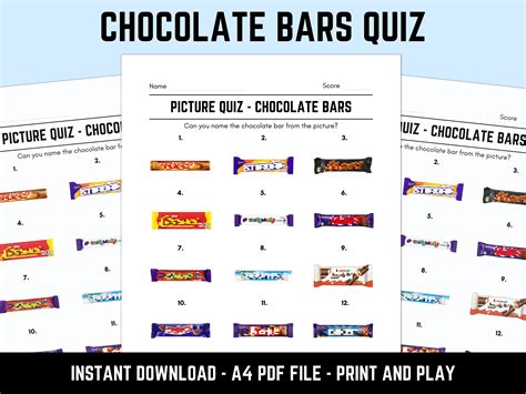 Read Online Chocolate Bar Quiz Questions And Answers 