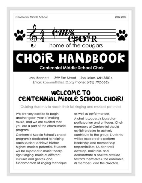 Full Download Choir Handbook Weebly 