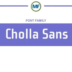 cholla sans font free download